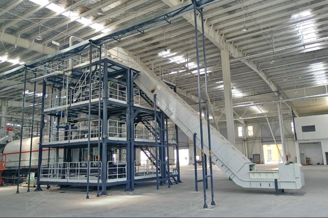 中國鋰電池回收項目採用的封閉式粉碎系統