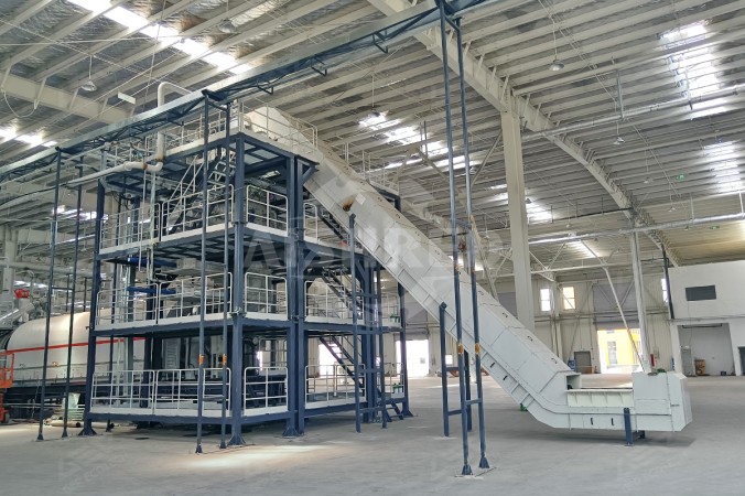 中國河南鋰電池回收專案用四軸粉碎機